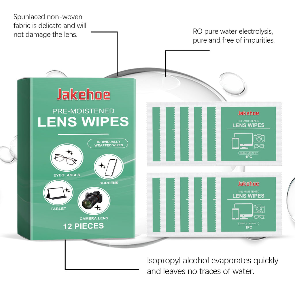 Lens Cleaning Wipes Eyeglass Screen Wipes Individual Package Carry Cleaning Wipes With You