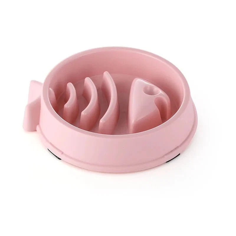 Pet Cat Dog Slow Feeder Bowl | Anti-Choking Non-Slip Maze Feeding Dish